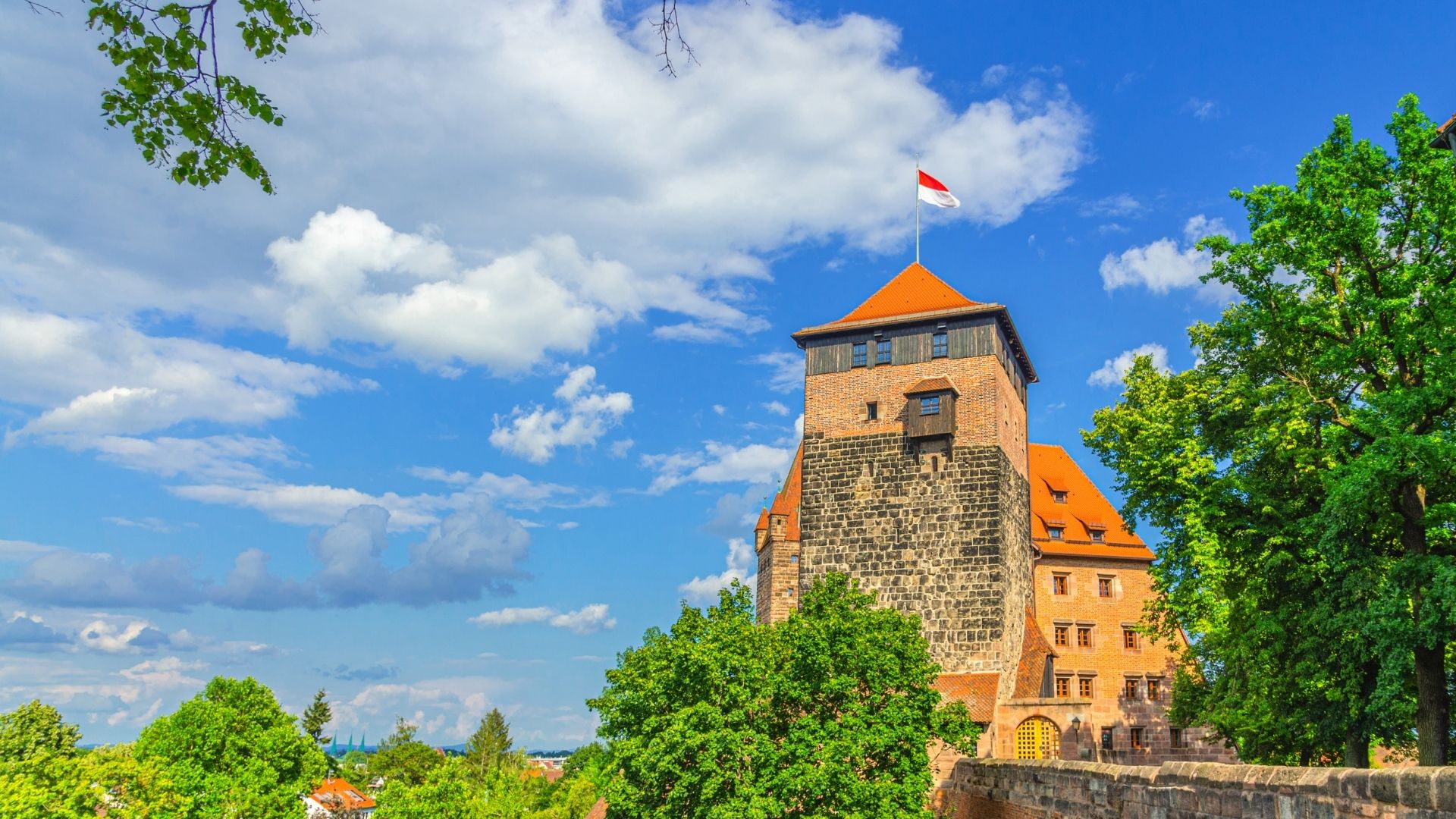 Nürnberger Burg mit Blick über die Altstadt